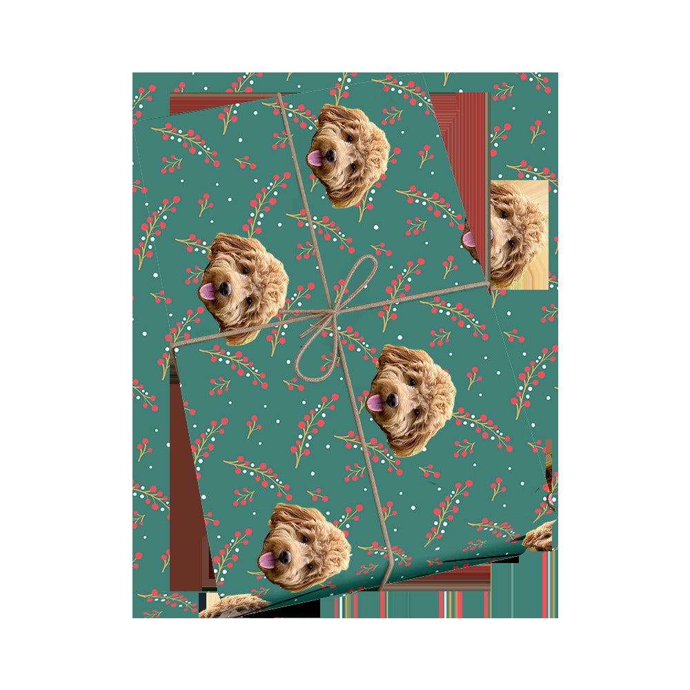 Customized Pet Face Wrapping Paper - 1 Pet