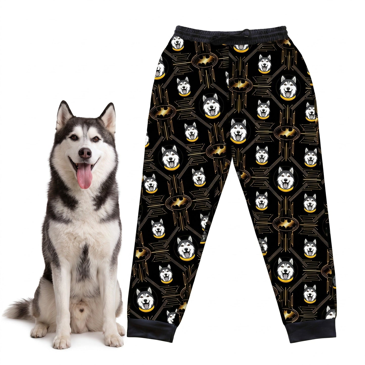 Batman Sweats with Your Pet’s Face