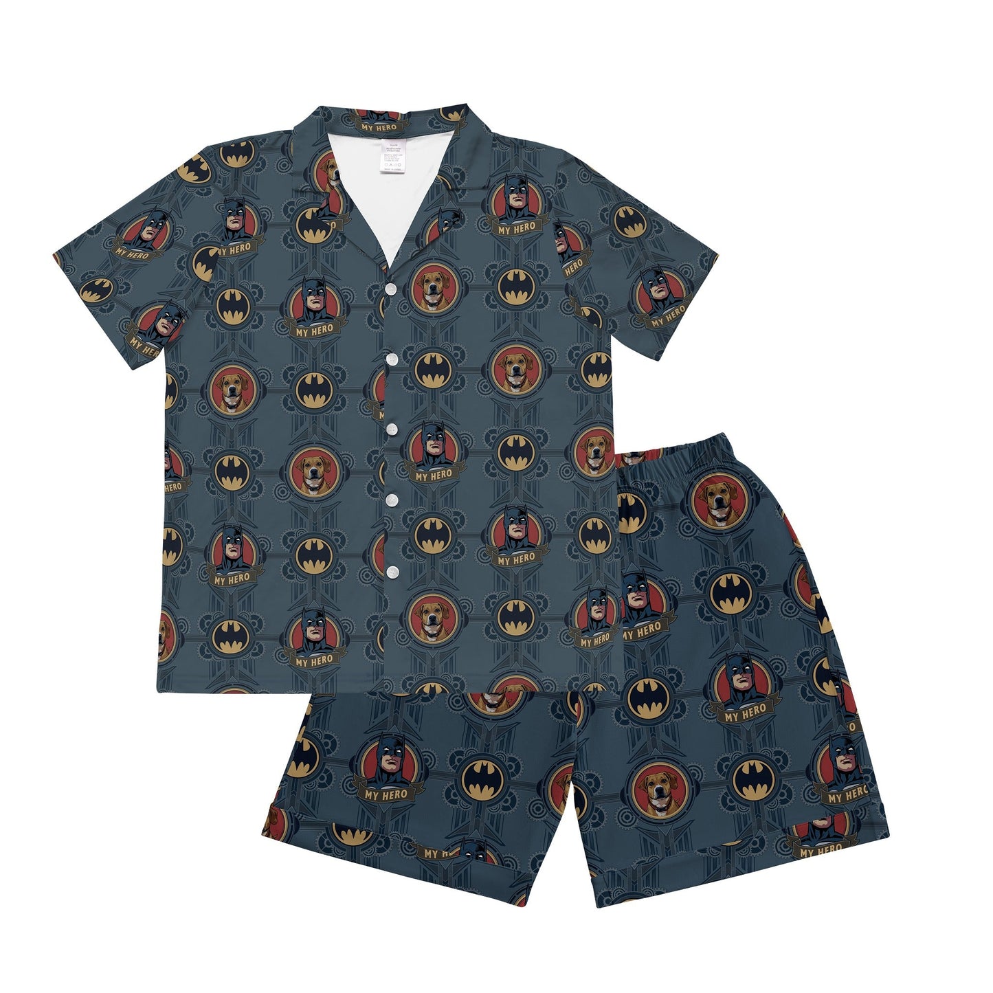 Men's Batman Pajamas with Your Pet's Face