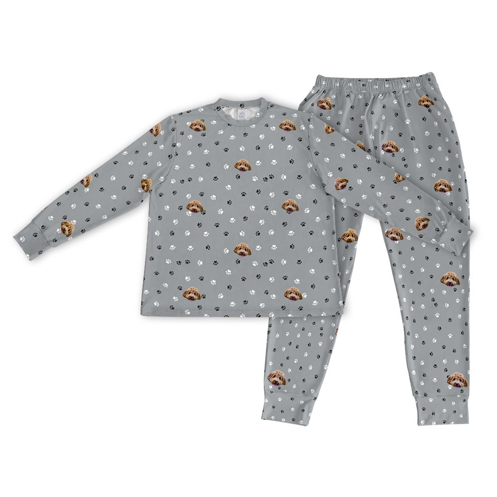 Adult Custom Pet Face Jogger Pajamas