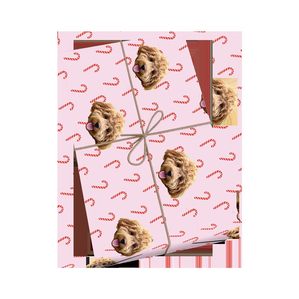 Customized Pet Face Wrapping Paper - 1 Pet
