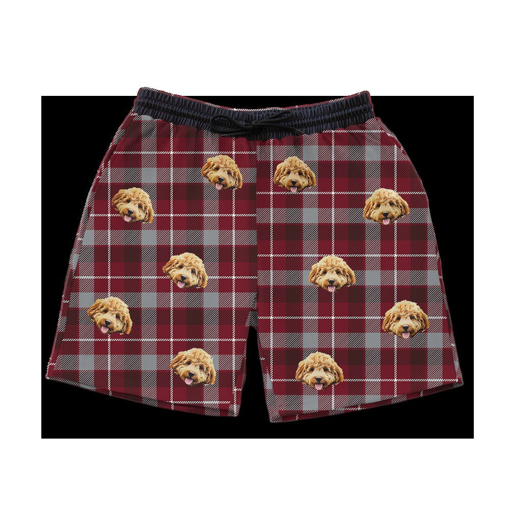 Custom Pet Face Sweatshorts