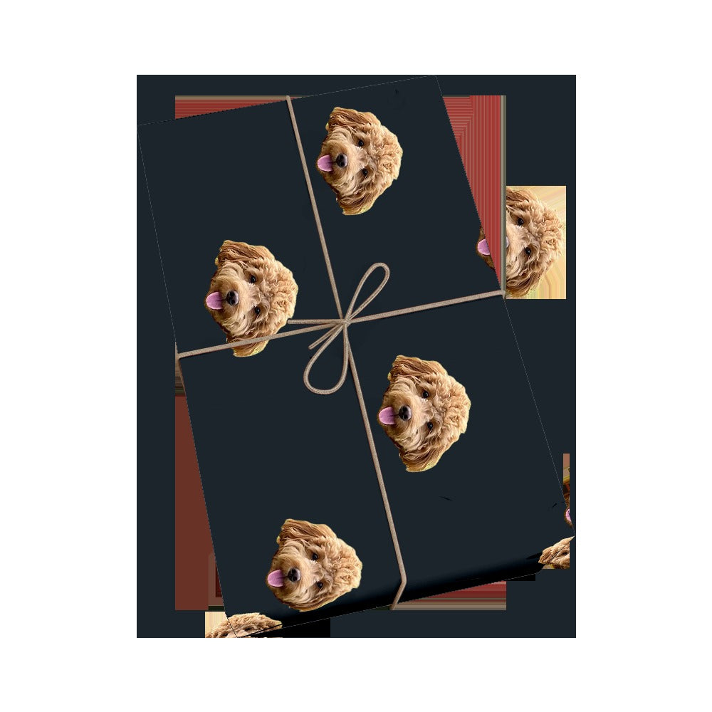 Customized Pet Face Wrapping Paper - 1 Pet