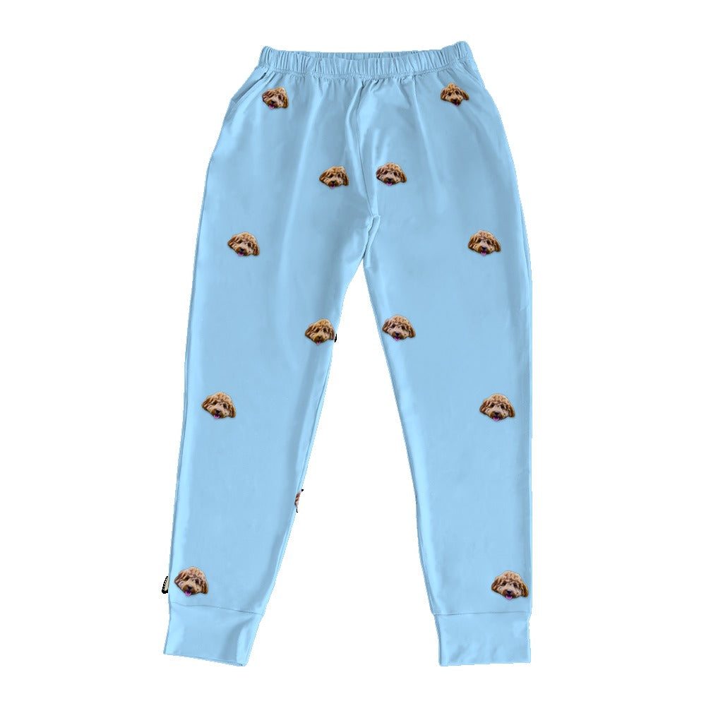 Adult Custom Pet Face Jogger Pajamas
