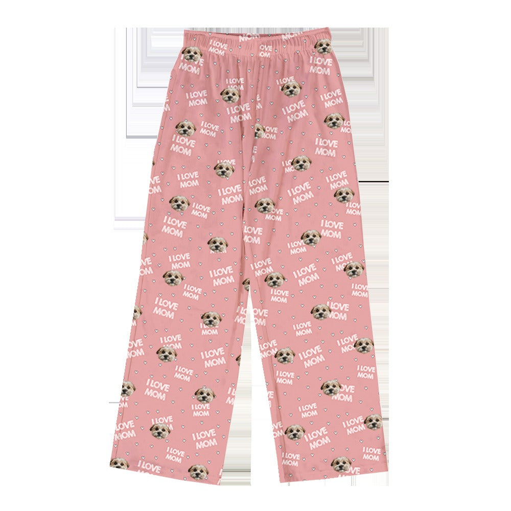 Adult Custom Pet Face Pajama Pants