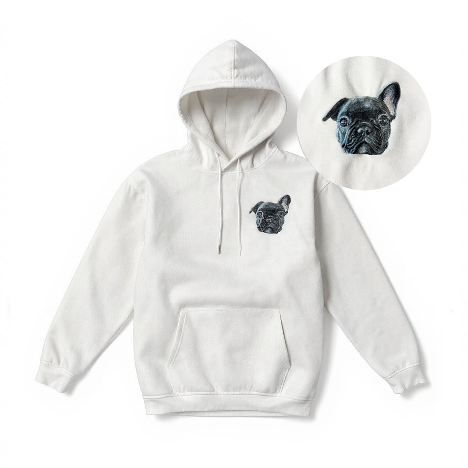 Custom Embroidered Hoodie With Your Pet's Face