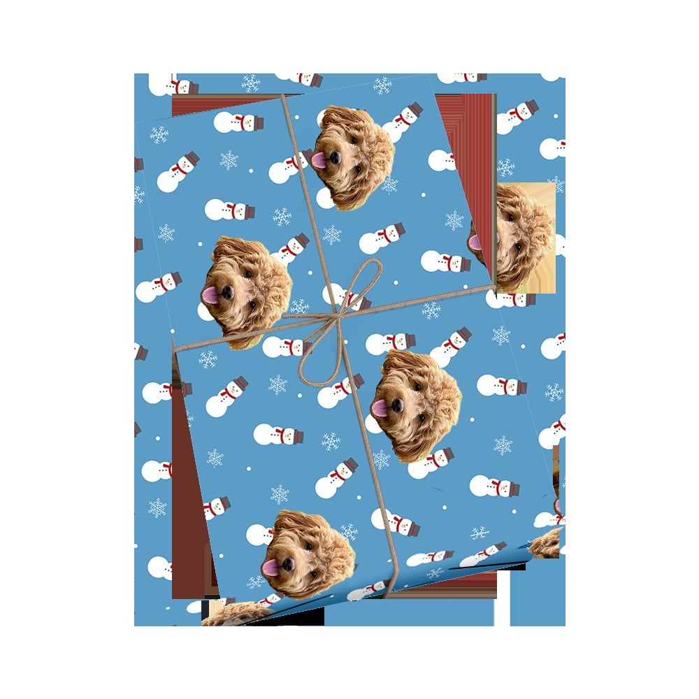 Customized Pet Face Wrapping Paper - 1 Pet