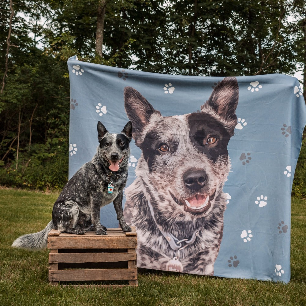 Custom Pet Art Blanket