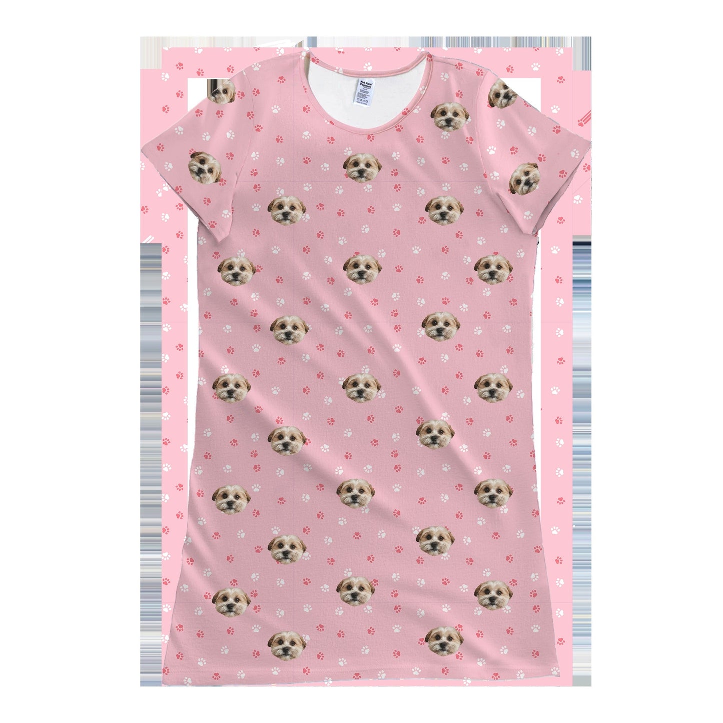Adult Custom Pet Face Nightgowns