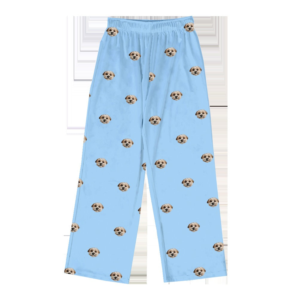 Adult Custom Pet Face Pajama Pants
