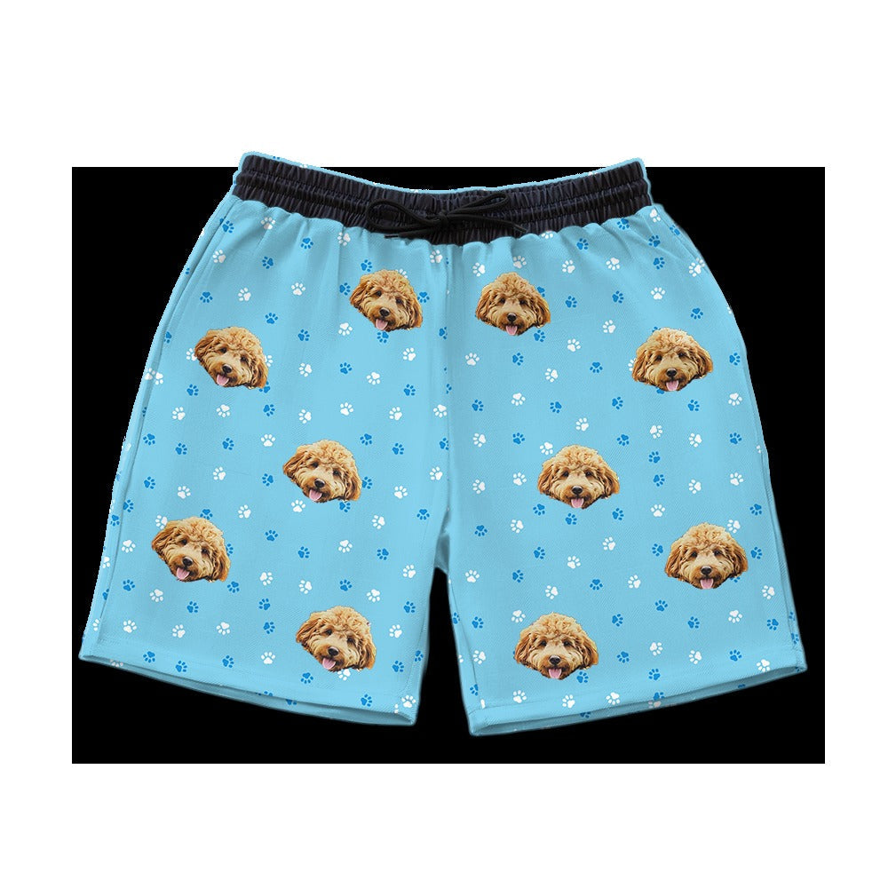 Custom Pet Face Sweatshorts