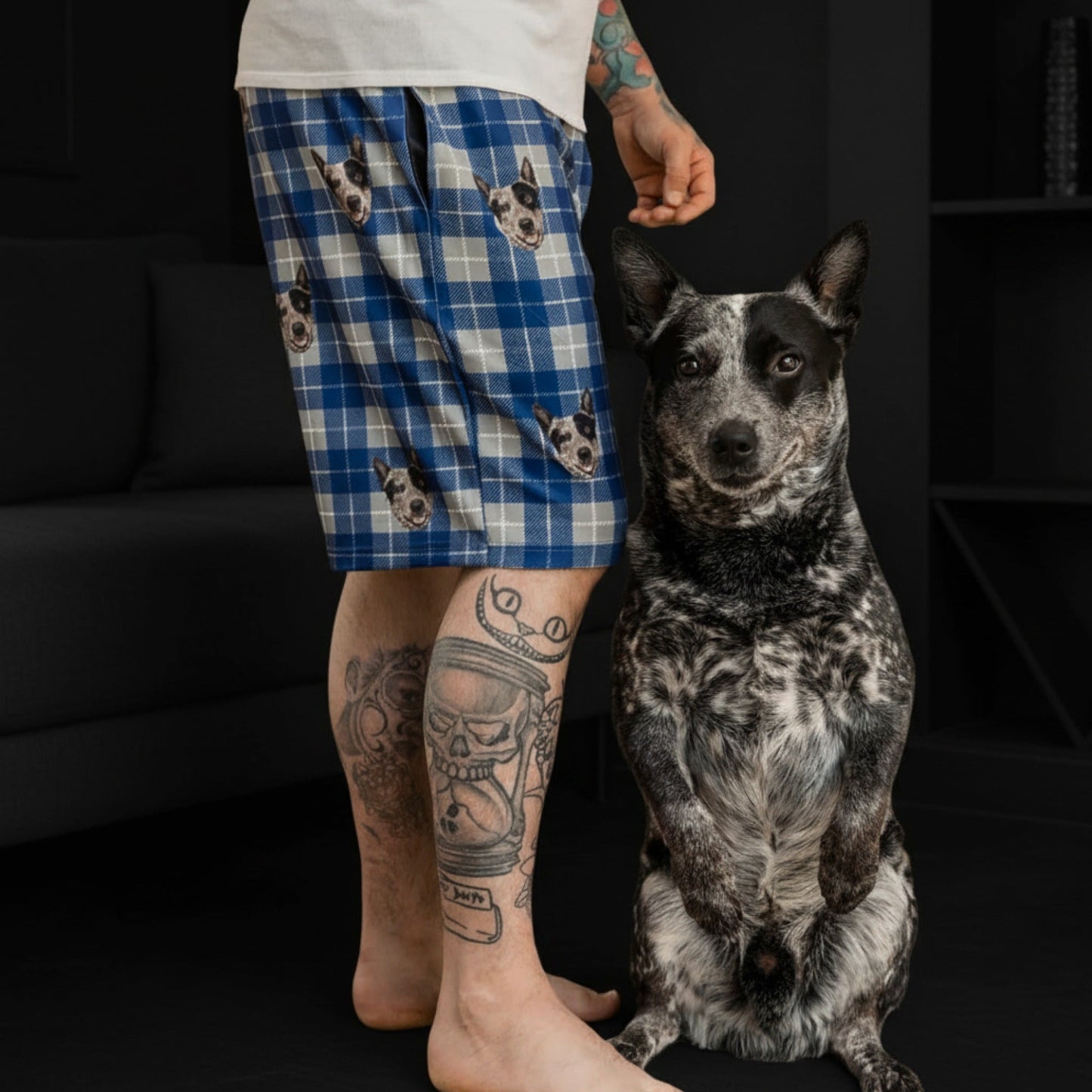 Custom Pet Face Sweatshorts