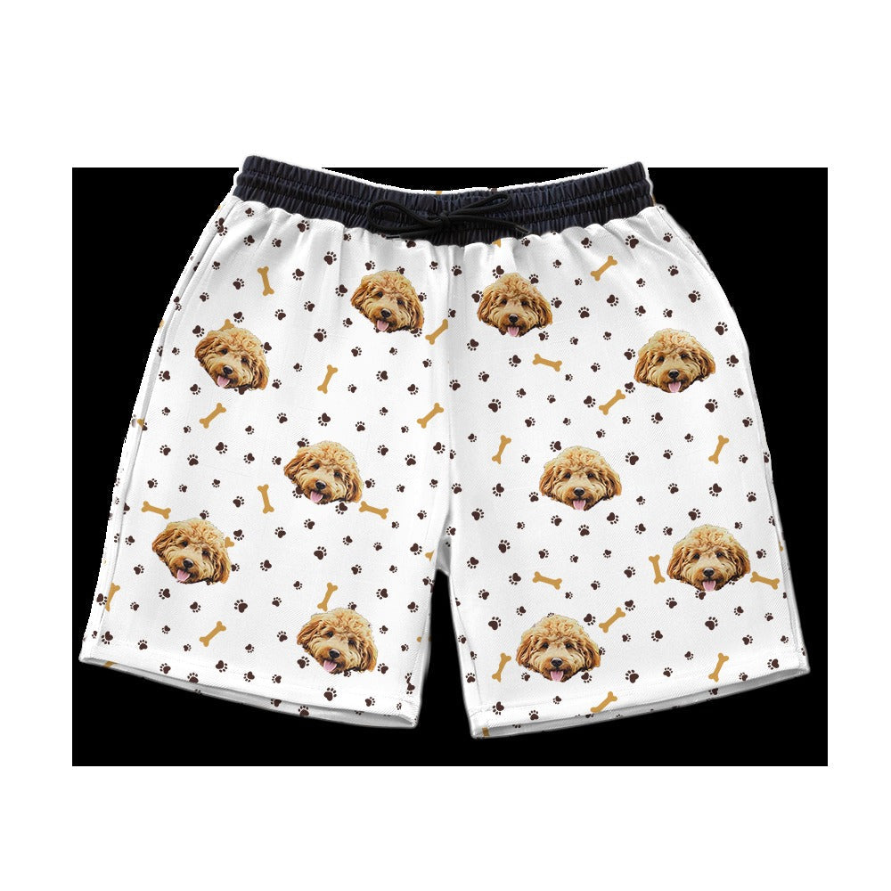 Custom Pet Face Sweatshorts