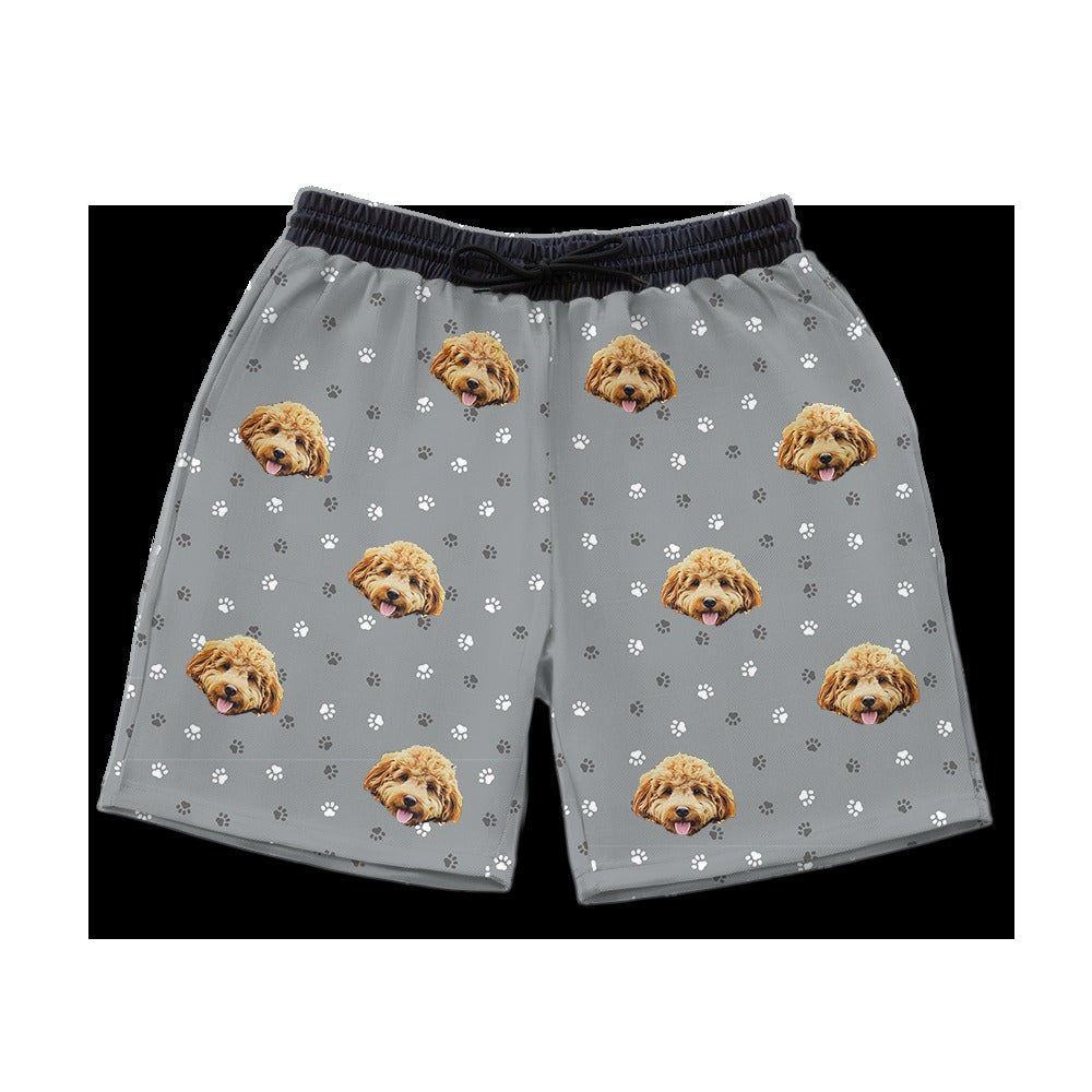 Custom Pet Face Sweatshorts