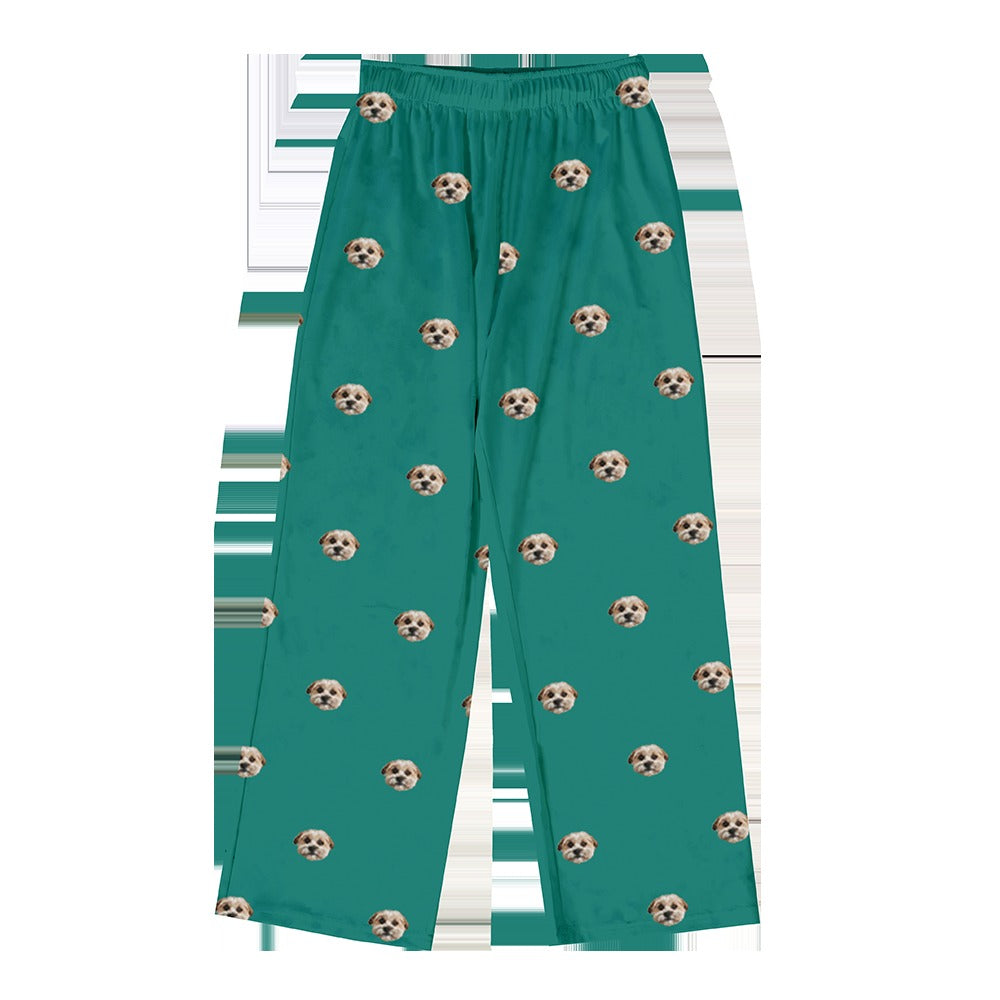 Kids Custom Pet Face Pajama Pants