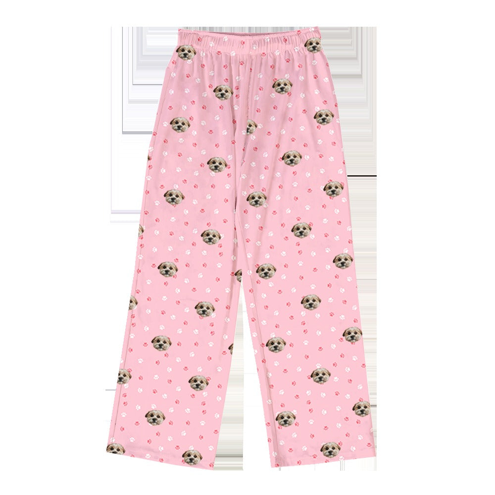 Adult Custom Pet Face Pajama Pants