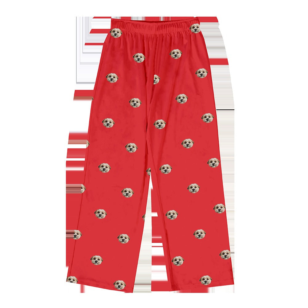 Adult Custom Pet Face Pajama Pants