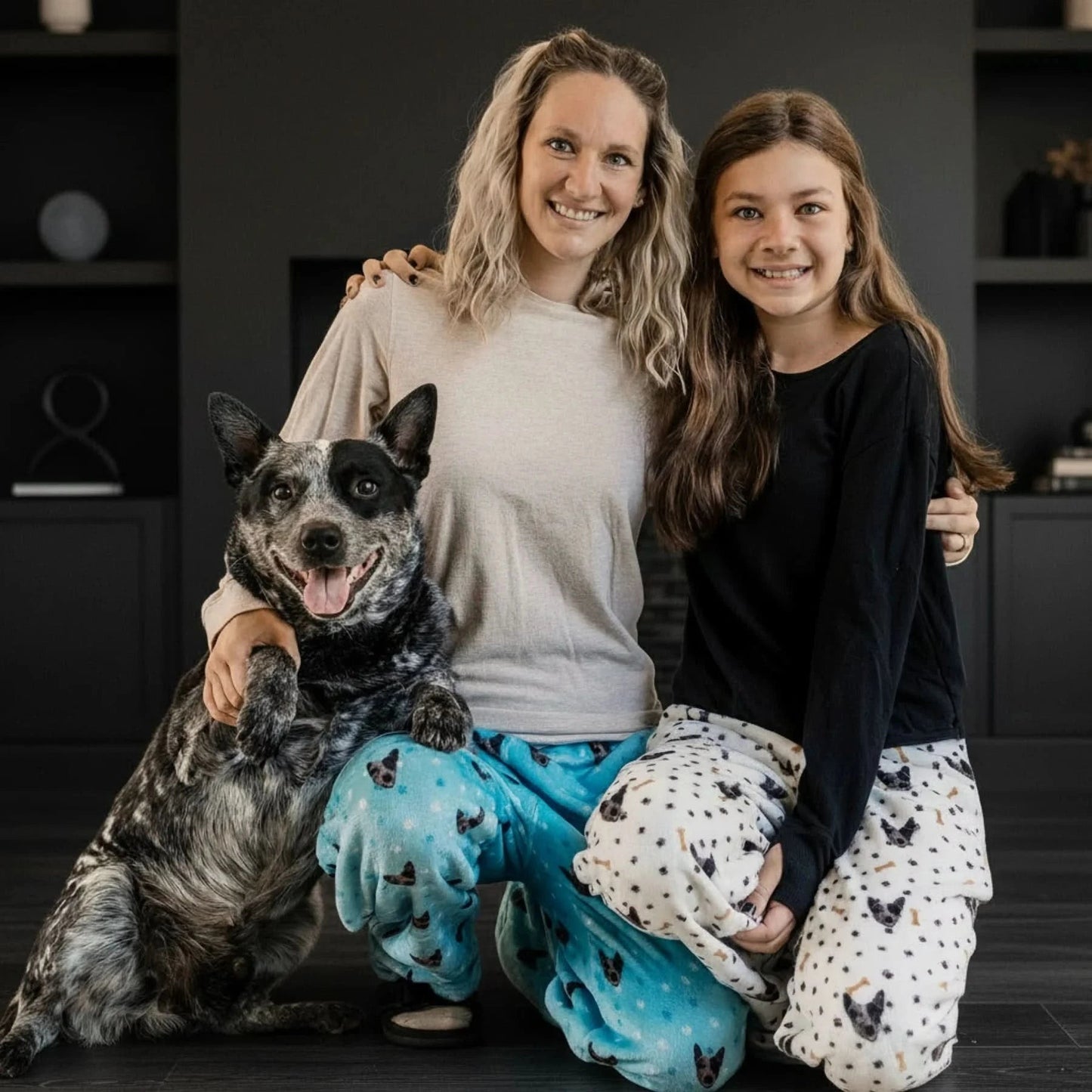 Kids Custom Pet Face Fleece Pajama Pants