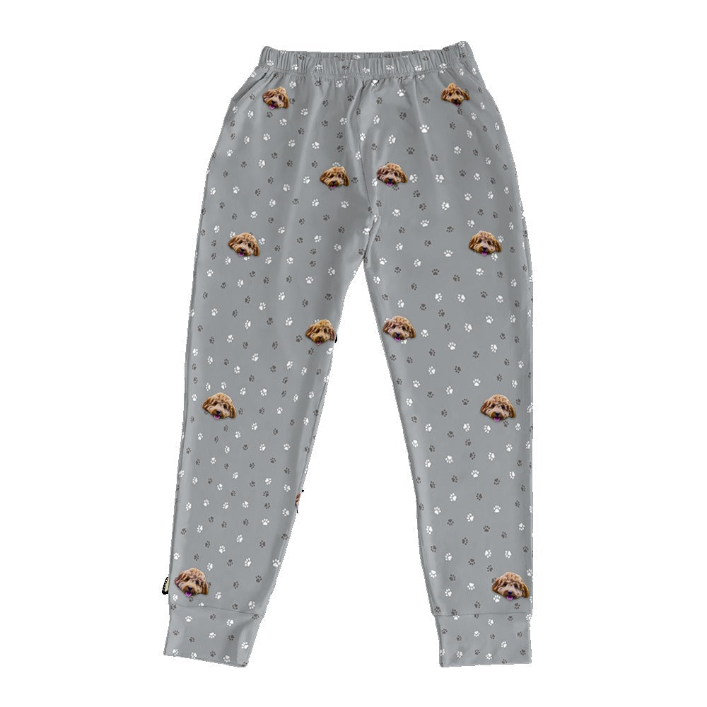 Adult Custom Pet Face Jogger Pajamas