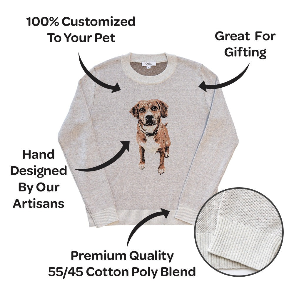 Heart Sleeve Custom Knit Pet Sweater