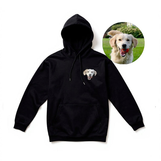 Custom Embroidered Hoodie With Your Pet's Face