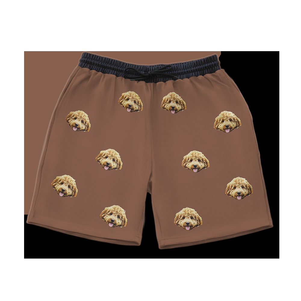 Custom Pet Face Sweatshorts
