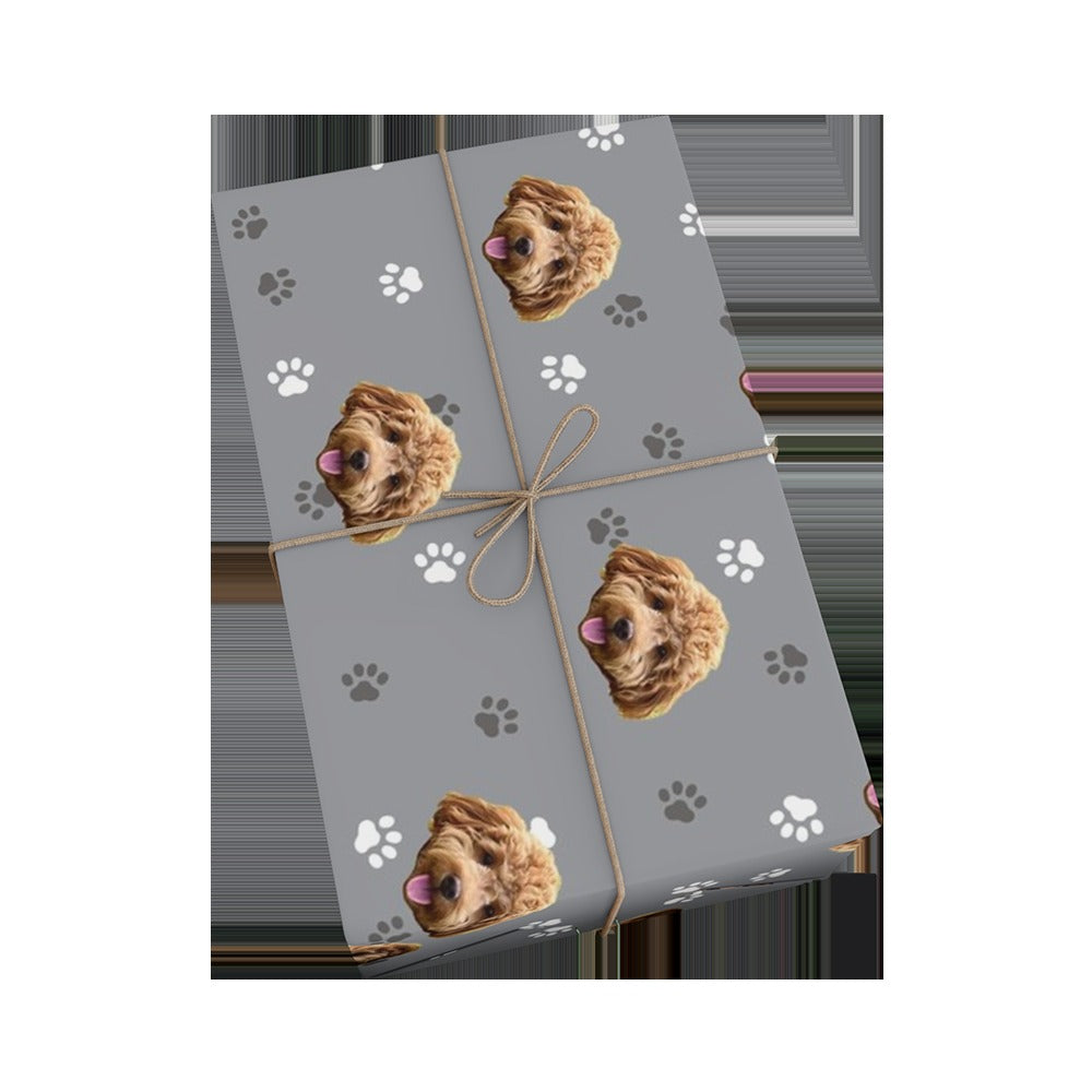 Custom Pet Face Wrapping Paper