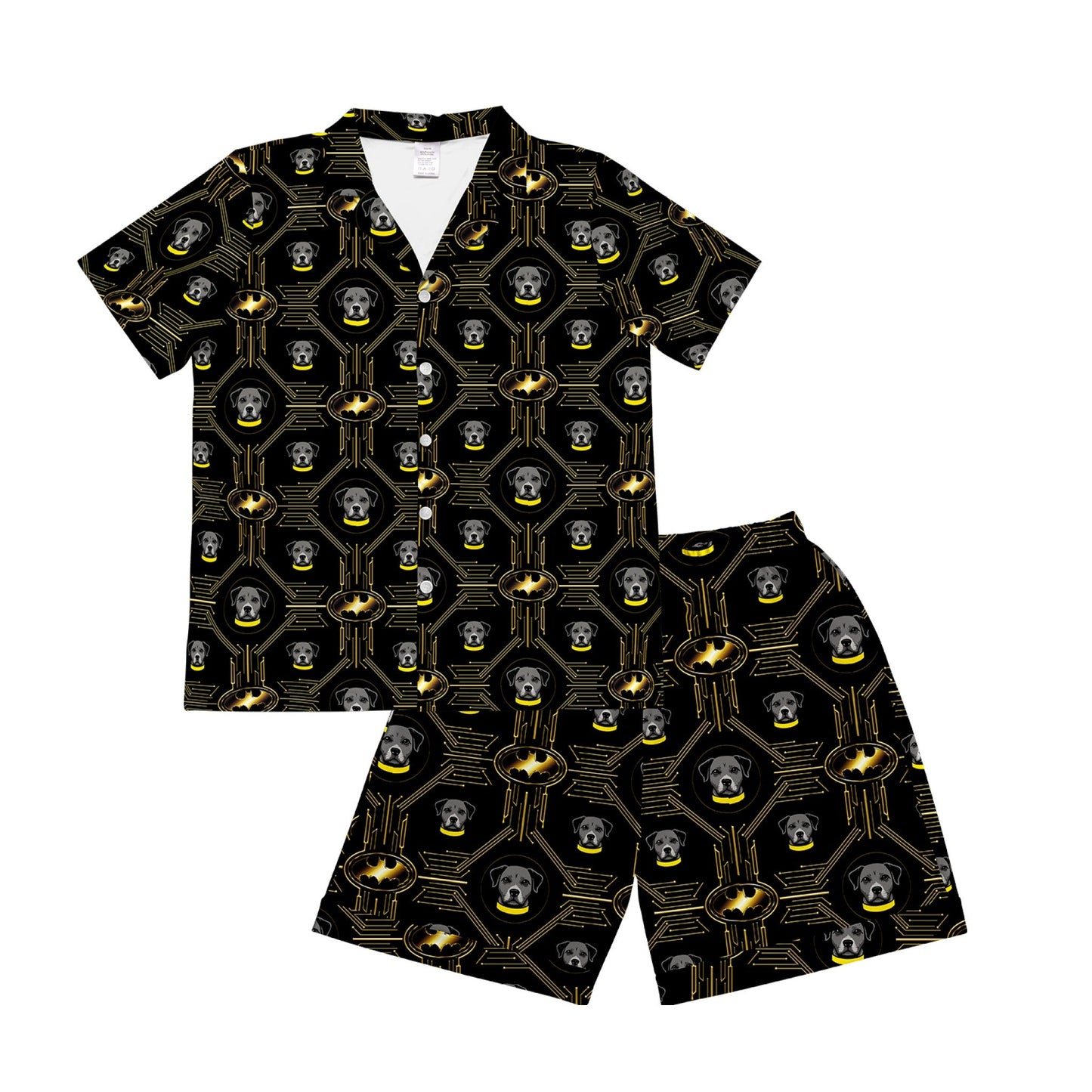 Kids Batman Pajamas with Your Pet's Face