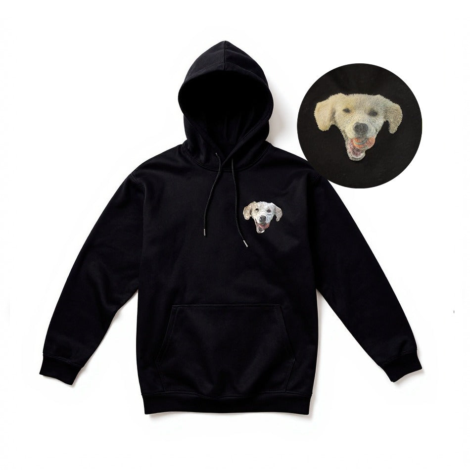 Custom Embroidered Hoodie With Your Pet's Face