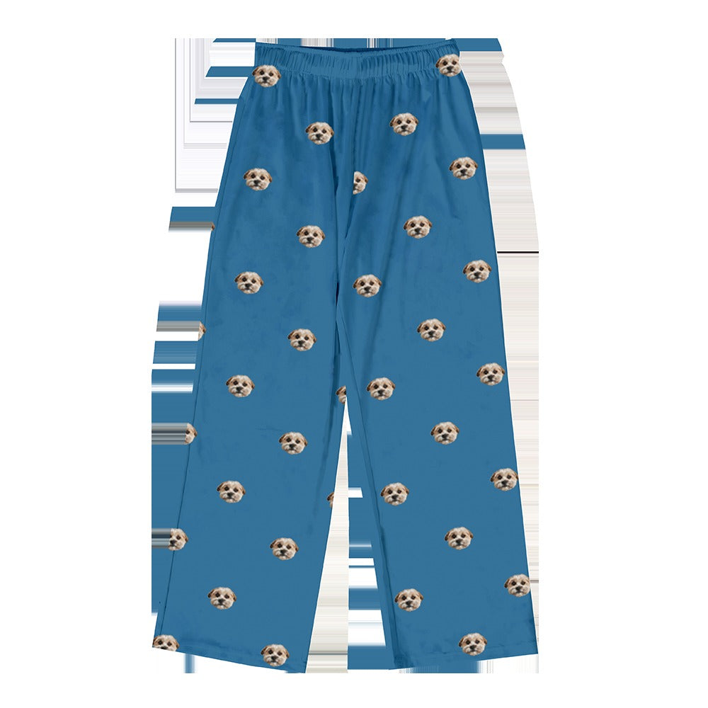 Adult Custom Pet Face Pajama Pants