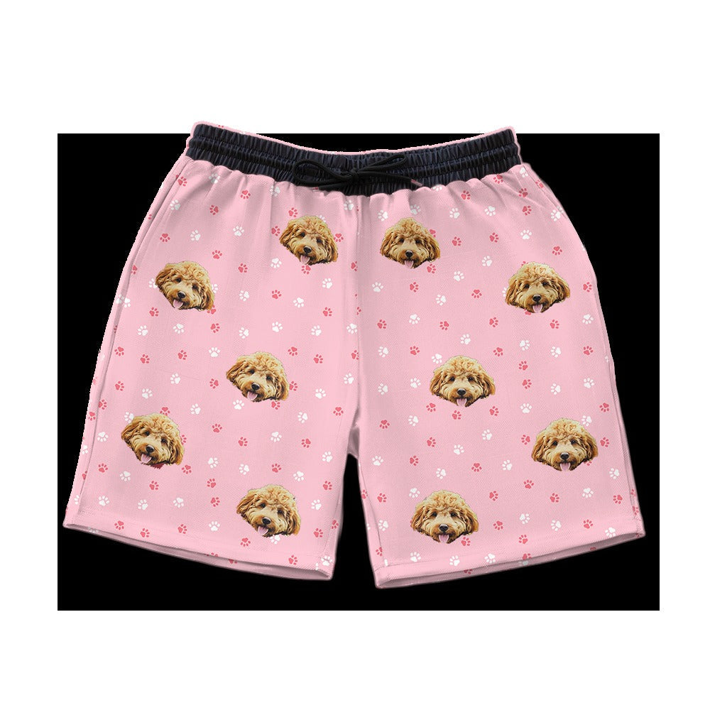 Custom Pet Face Sweatshorts