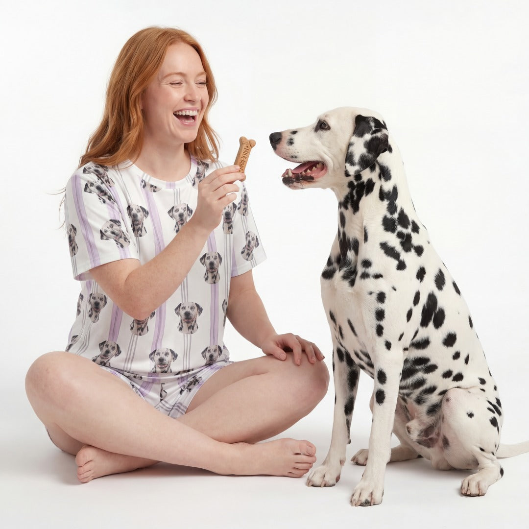 Relaxed T-Shirt Pajama Set | Pet Face Pajamas
