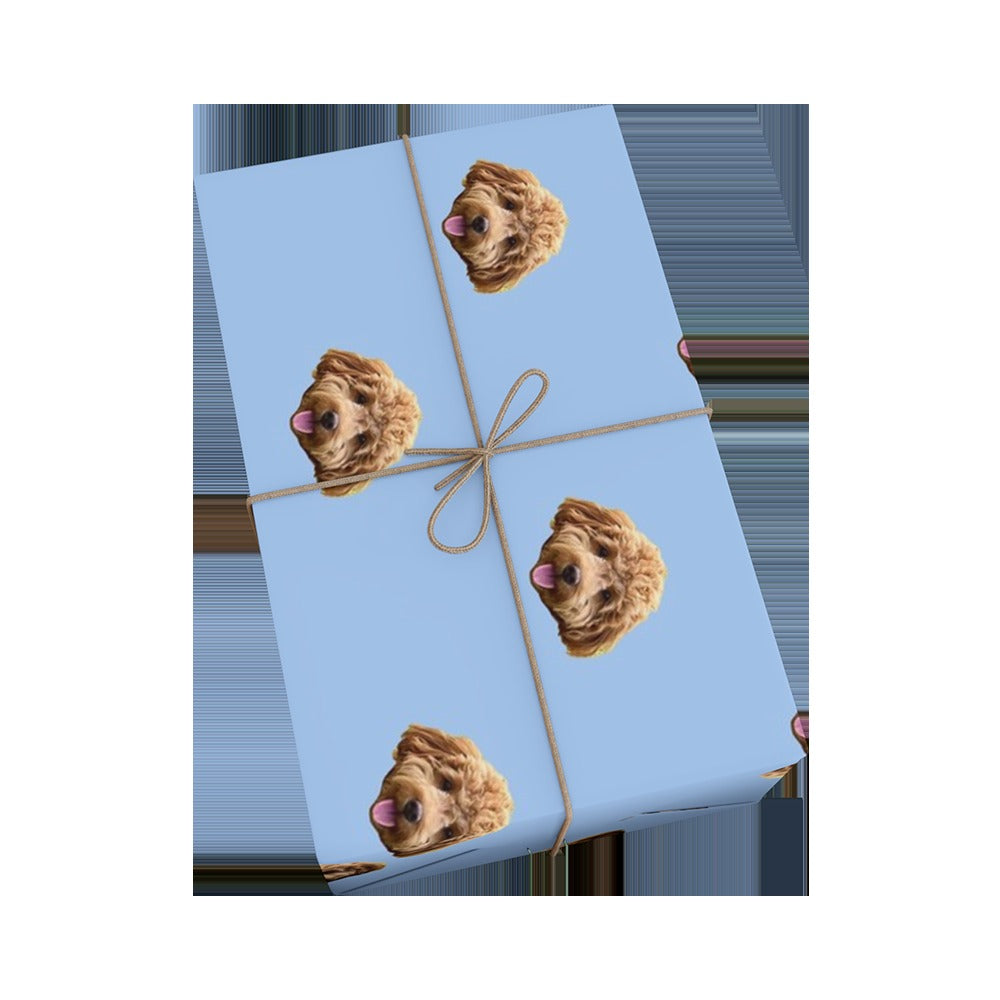 Custom Pet Face Wrapping Paper