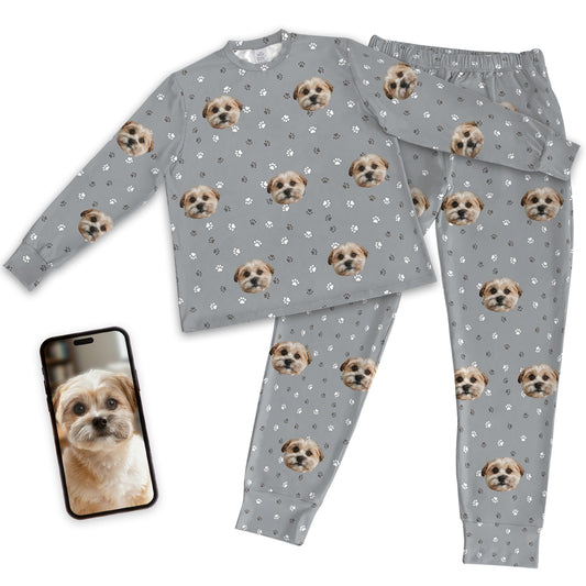 Adult Custom Pet Face Jogger Pajamas