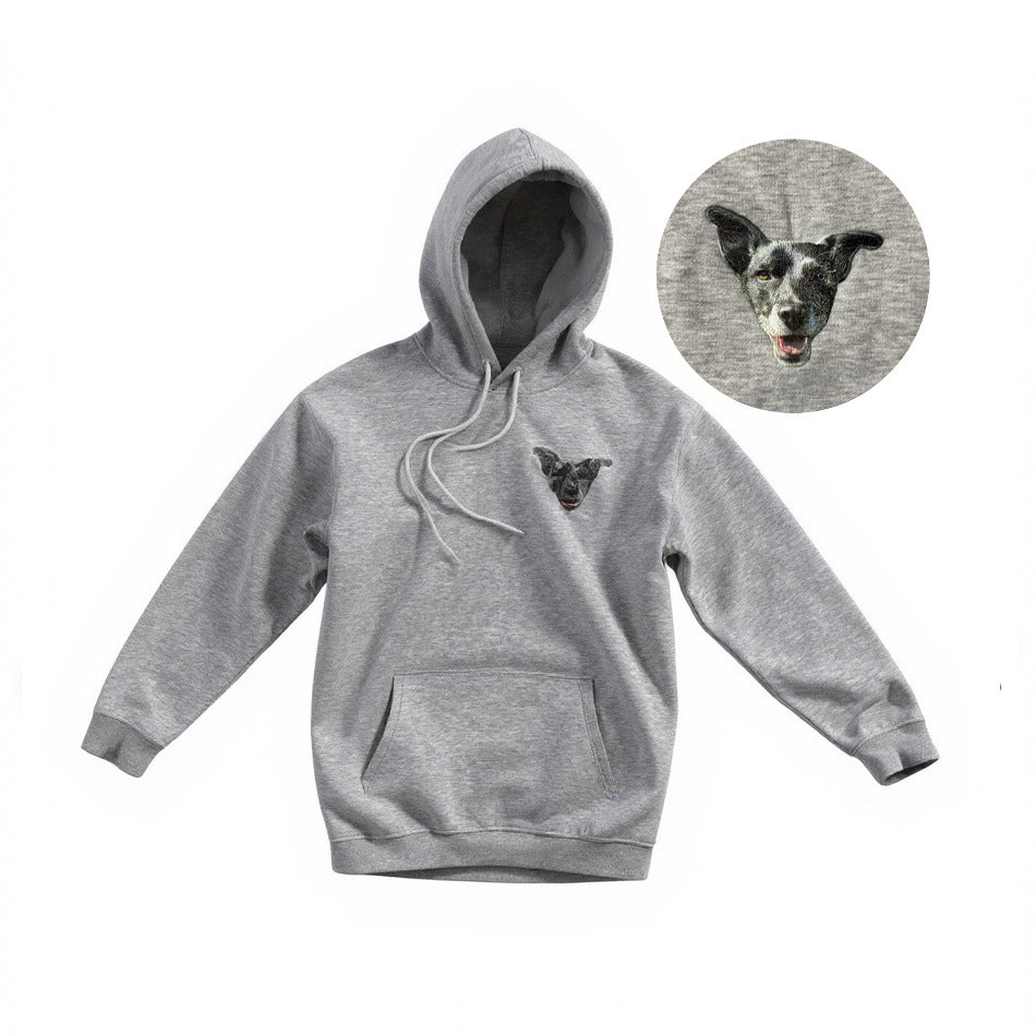 Custom Embroidered Hoodie With Your Pet's Face