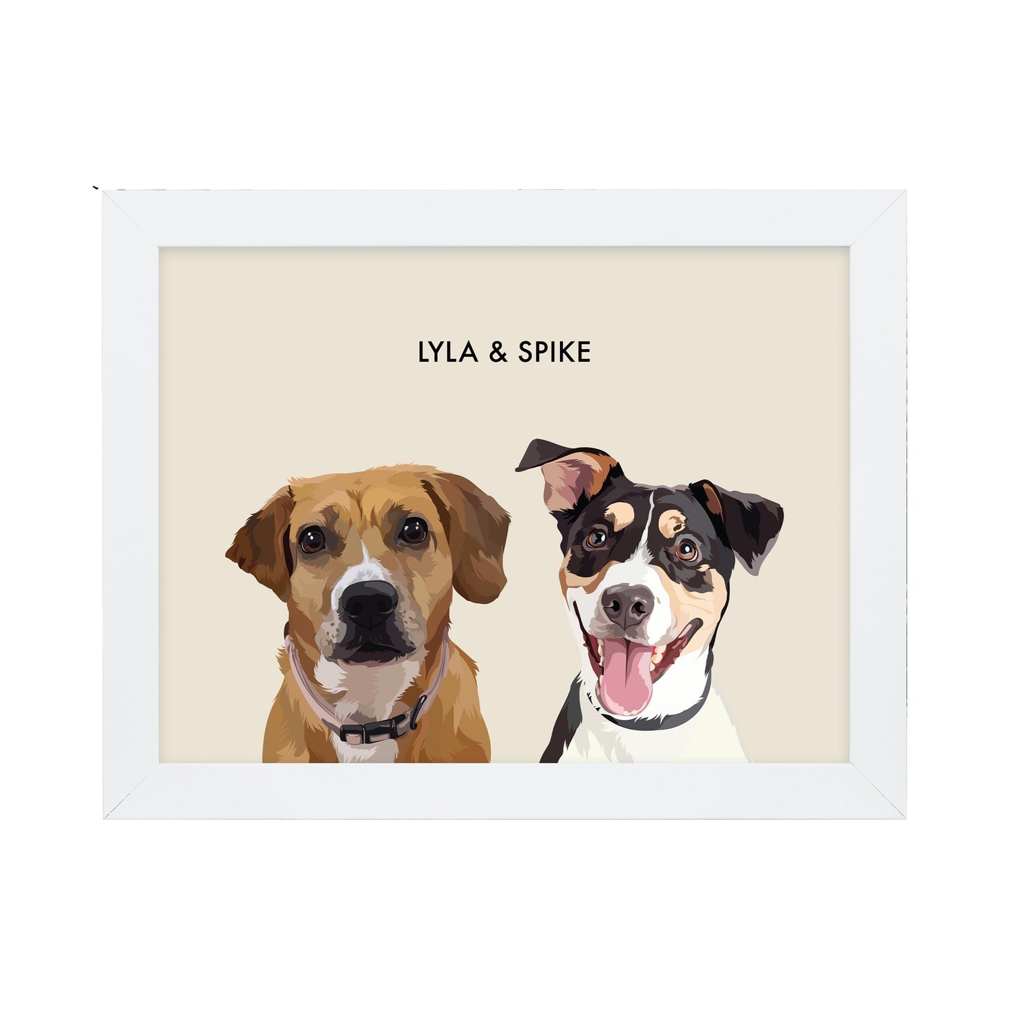 Custom Portrait for Two Pets