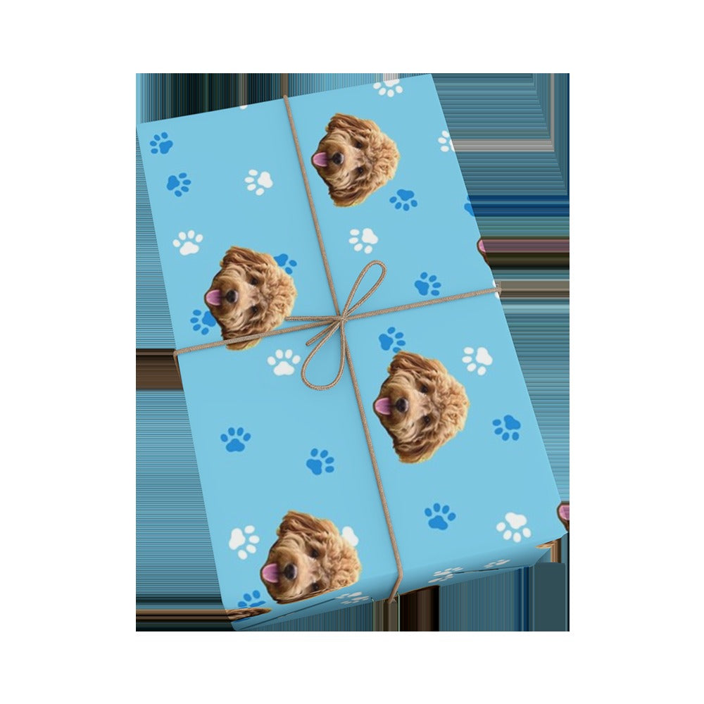 Custom Pet Face Wrapping Paper
