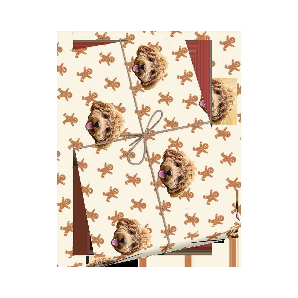 Customized Pet Face Wrapping Paper - 1 Pet