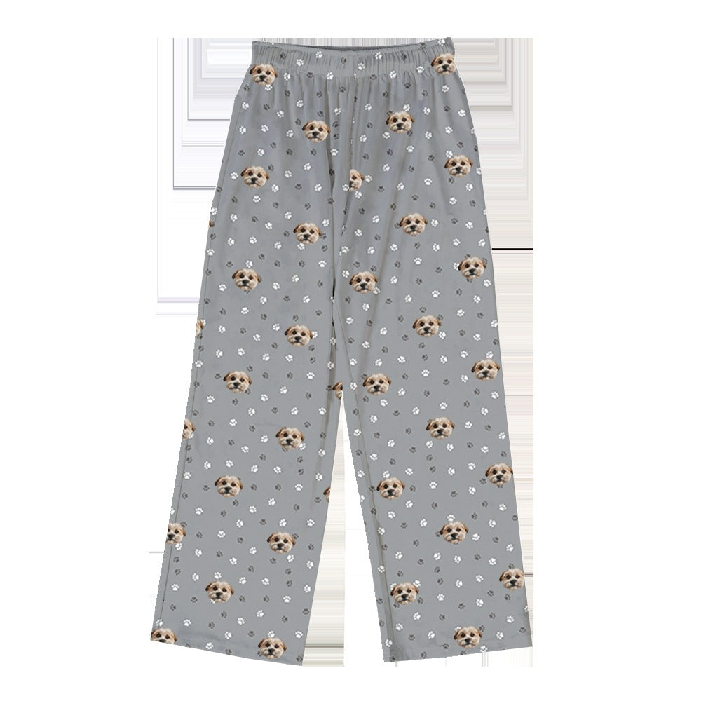 Adult Custom Pet Face Pajama Pants