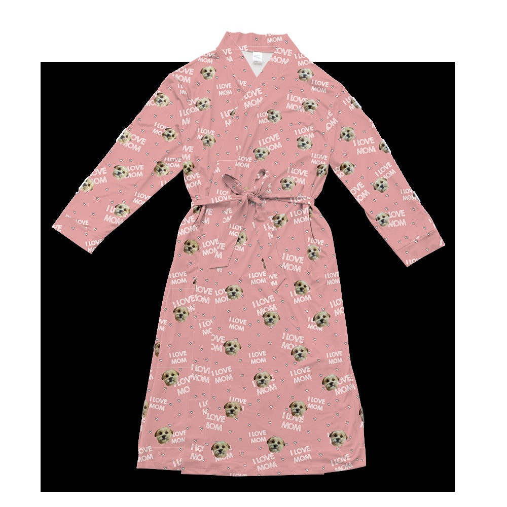 Adult Custom Pet Face Robes