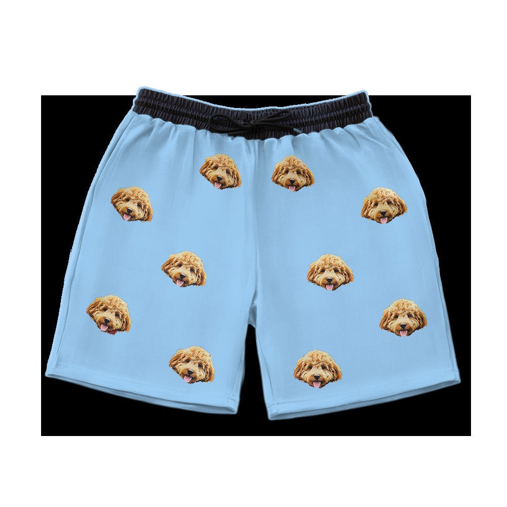 Custom Pet Face Sweatshorts