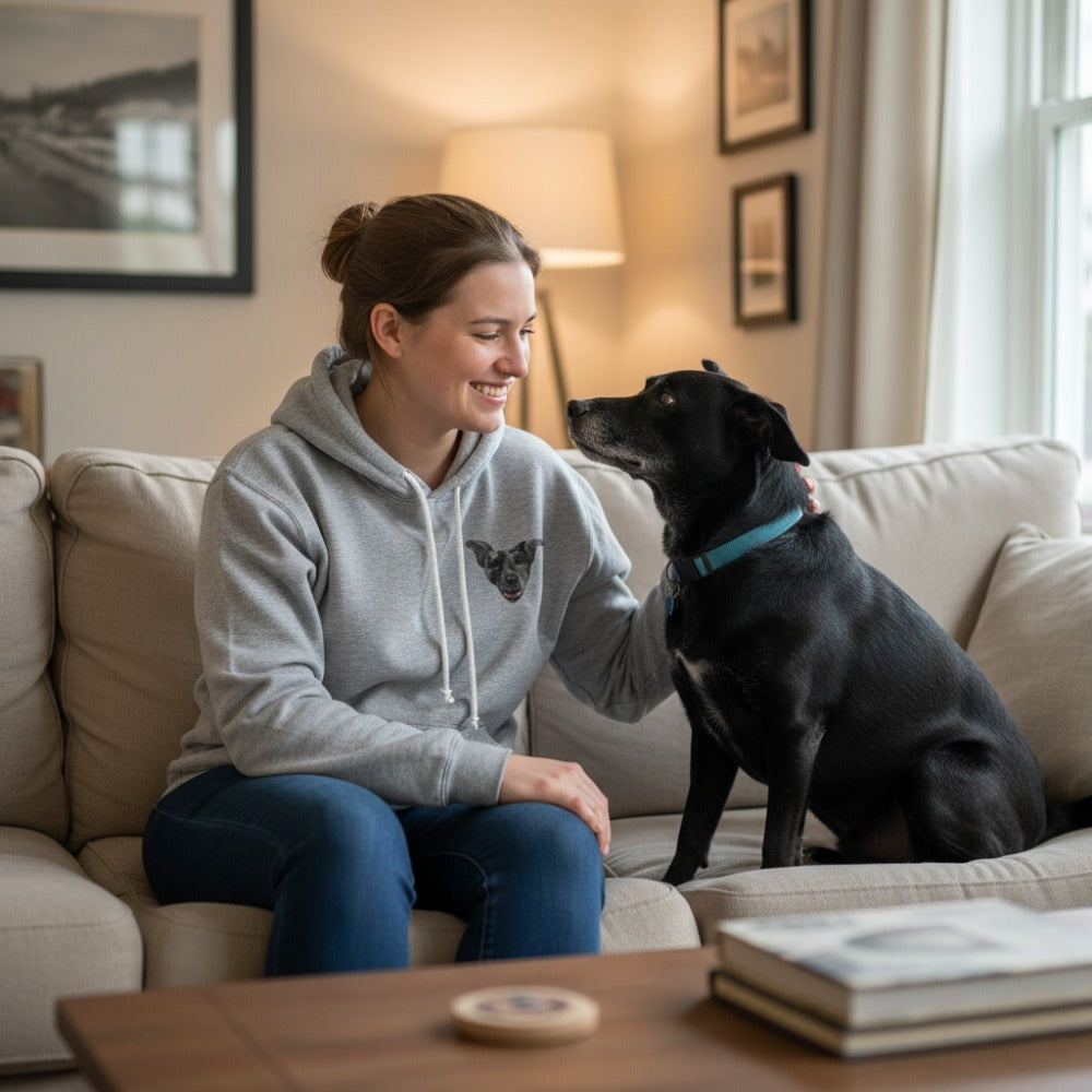 Custom Embroidered Hoodie With Your Pet's Face