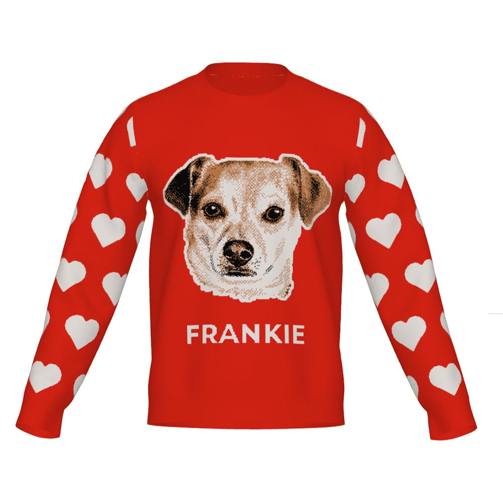 Heart Sleeve Custom Knit Pet Sweater
