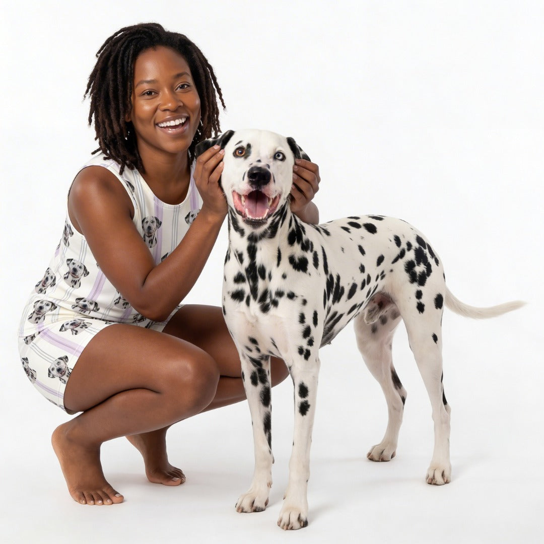 Tank Top Pajama Set | Pet Face Pajamas