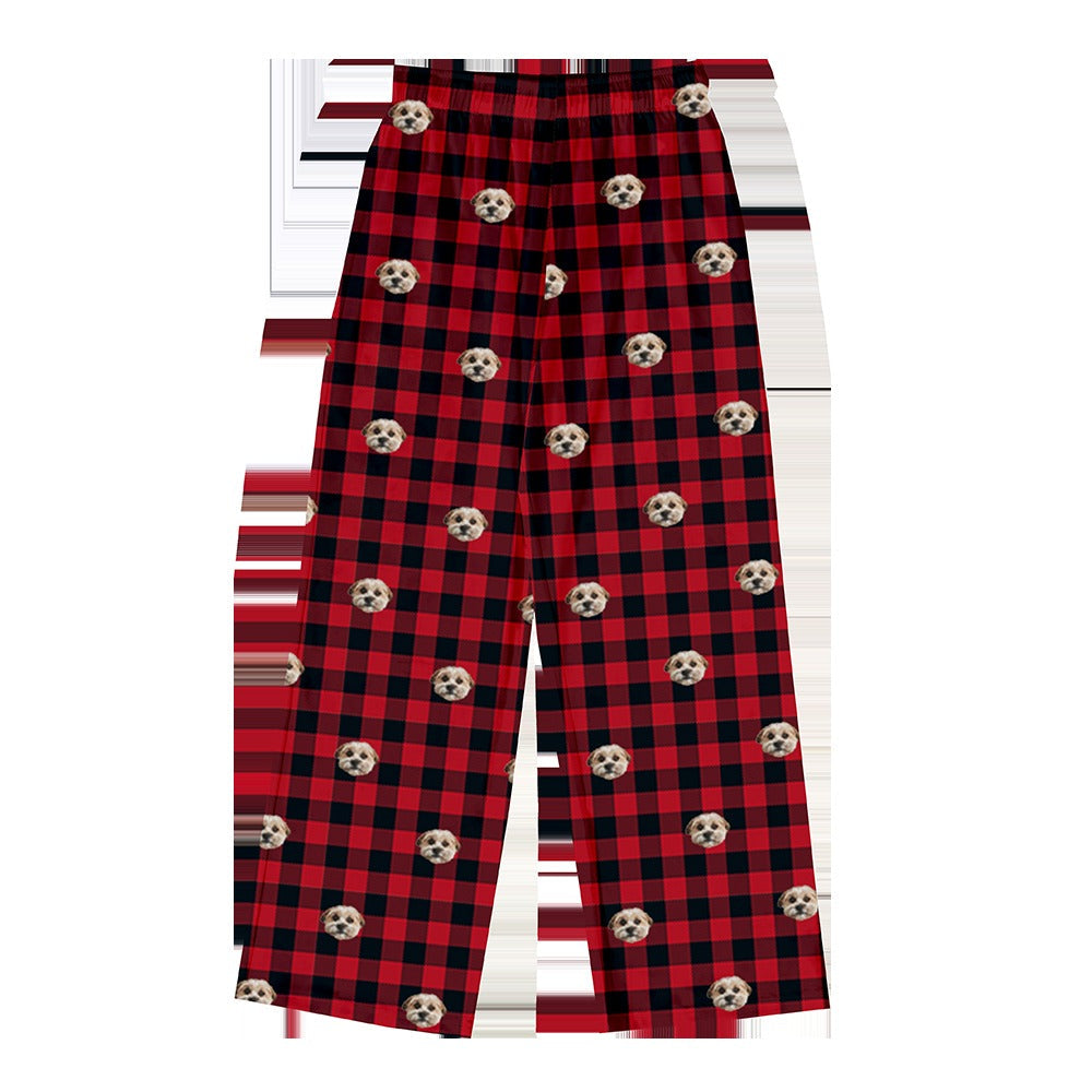 Adult Custom Pet Face Pajama Pants
