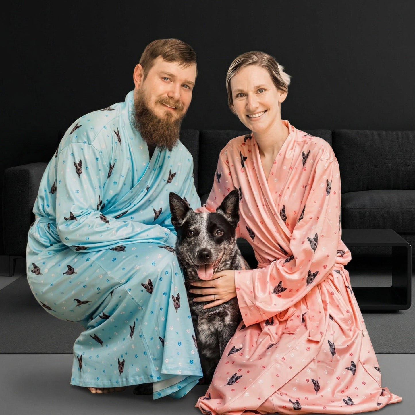 Adult Custom Pet Face Robes