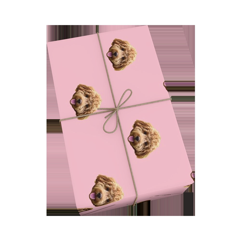 Custom Pet Face Wrapping Paper