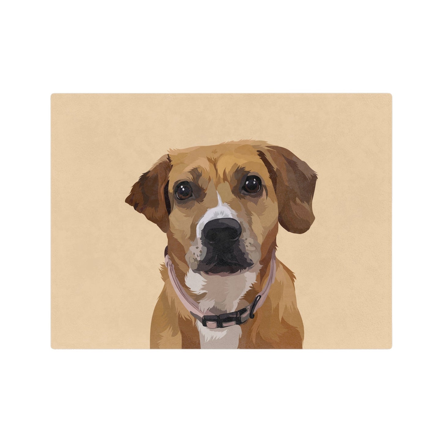Customized Pet Art Blanket - 1 Pet