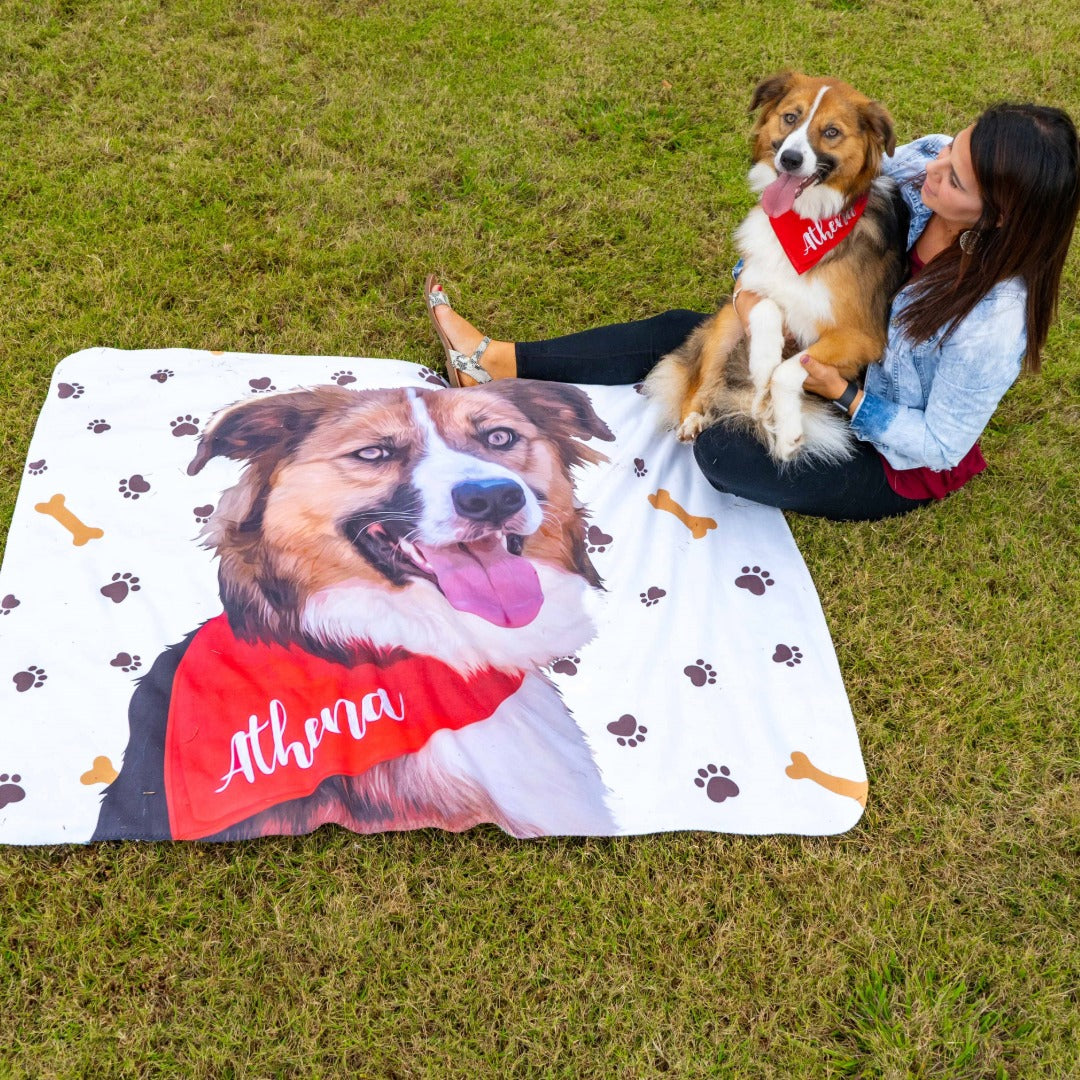 Custom Pet Art Blanket