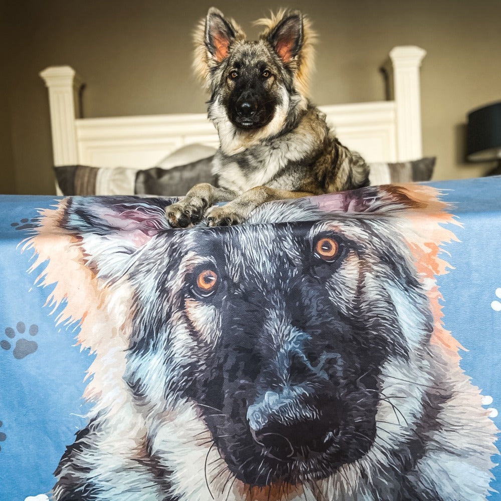 Custom Pet Art Blanket